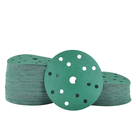 Legit Grit 6 inch Sand paper Disc, 15-Hole, 60 Grit, 150PK LG6-1560-150